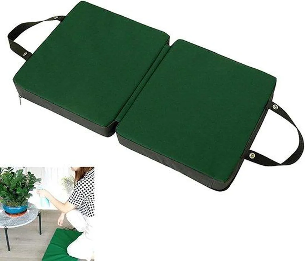 Tapis de genoux pliable pour jardinier avec mousse épaisse rebondissante