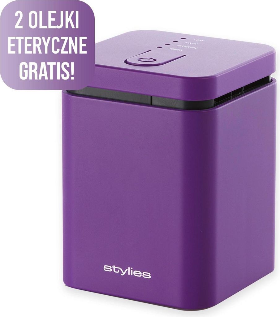 Stylies Elara Purple Ätherisches-Öl-Diffusor + 2 Öle GRATIS!