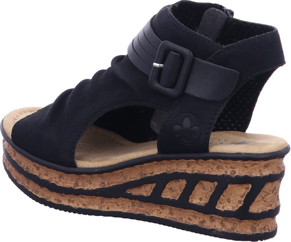 Rieker Damen Keilsandalette schwarz Produktbild 32