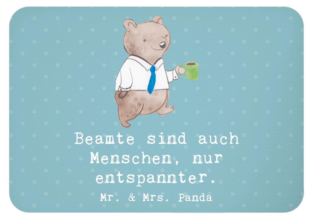 Mr. & Mrs. Panda Kühlschrankmagnet Beamtin Entspannt - Meeresbrise - Geschenk, Stressfrei, haftmagnet, öffentlich Dienst, rechteckmagnet, Geschen...