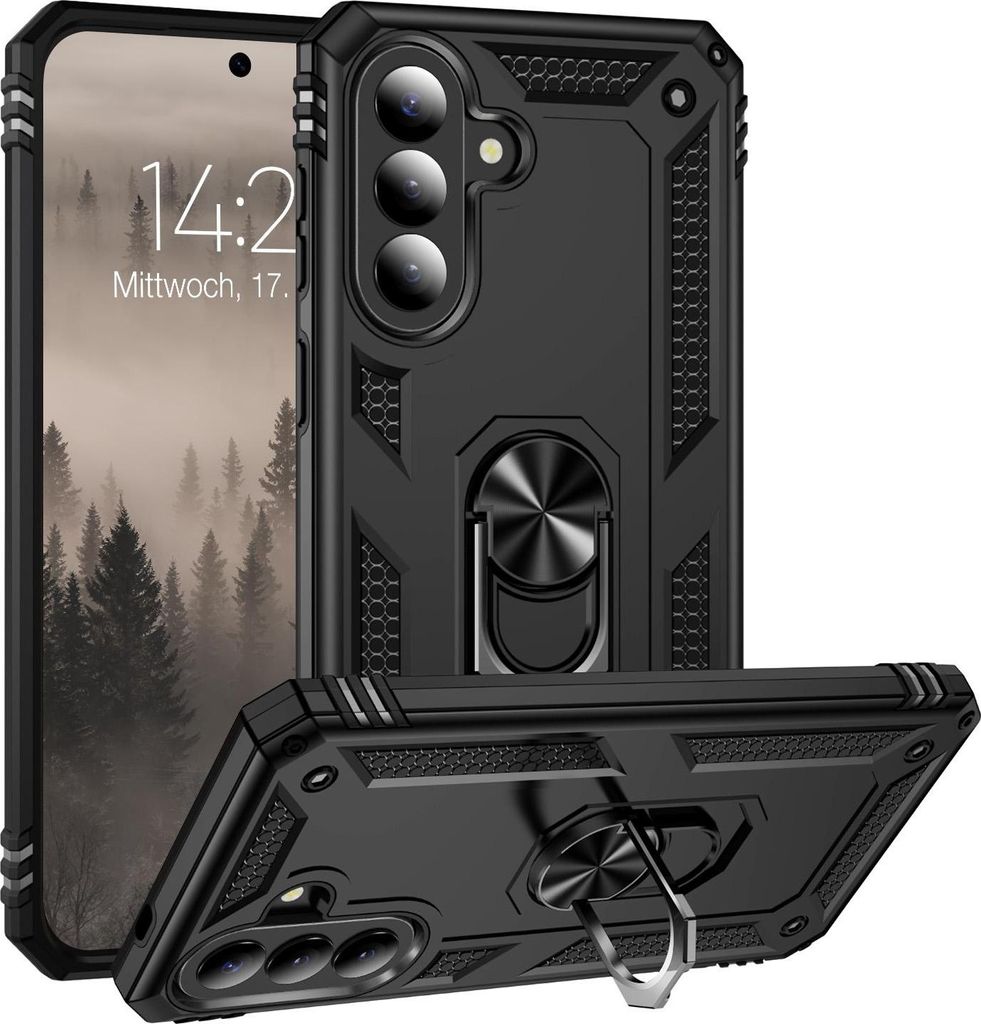 Armor Outdoor Handyhülle für Samsung Galaxy A57 5G Handy Panzer Case Cover Schutzhülle Farbe: Schwarz