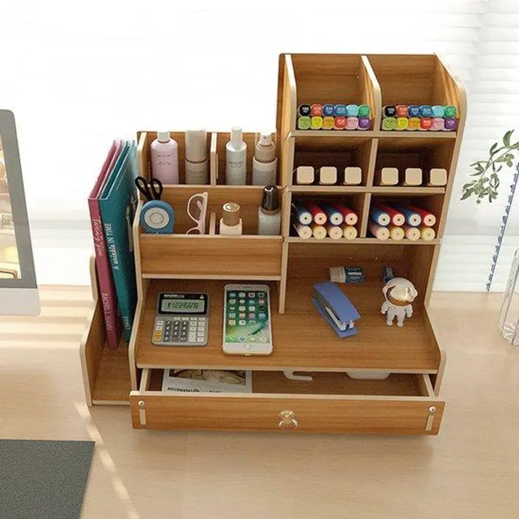 Organiseur de bureau ergonomique 28 cm - Boîte de rangement verticale