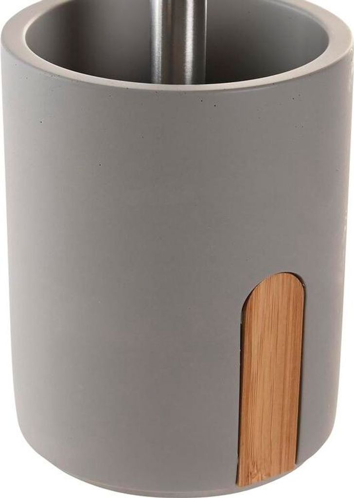 Toilettenbürste DKD Home Decor 9,5 X 9,5 X 36,5 CM natürlich Grau Zement