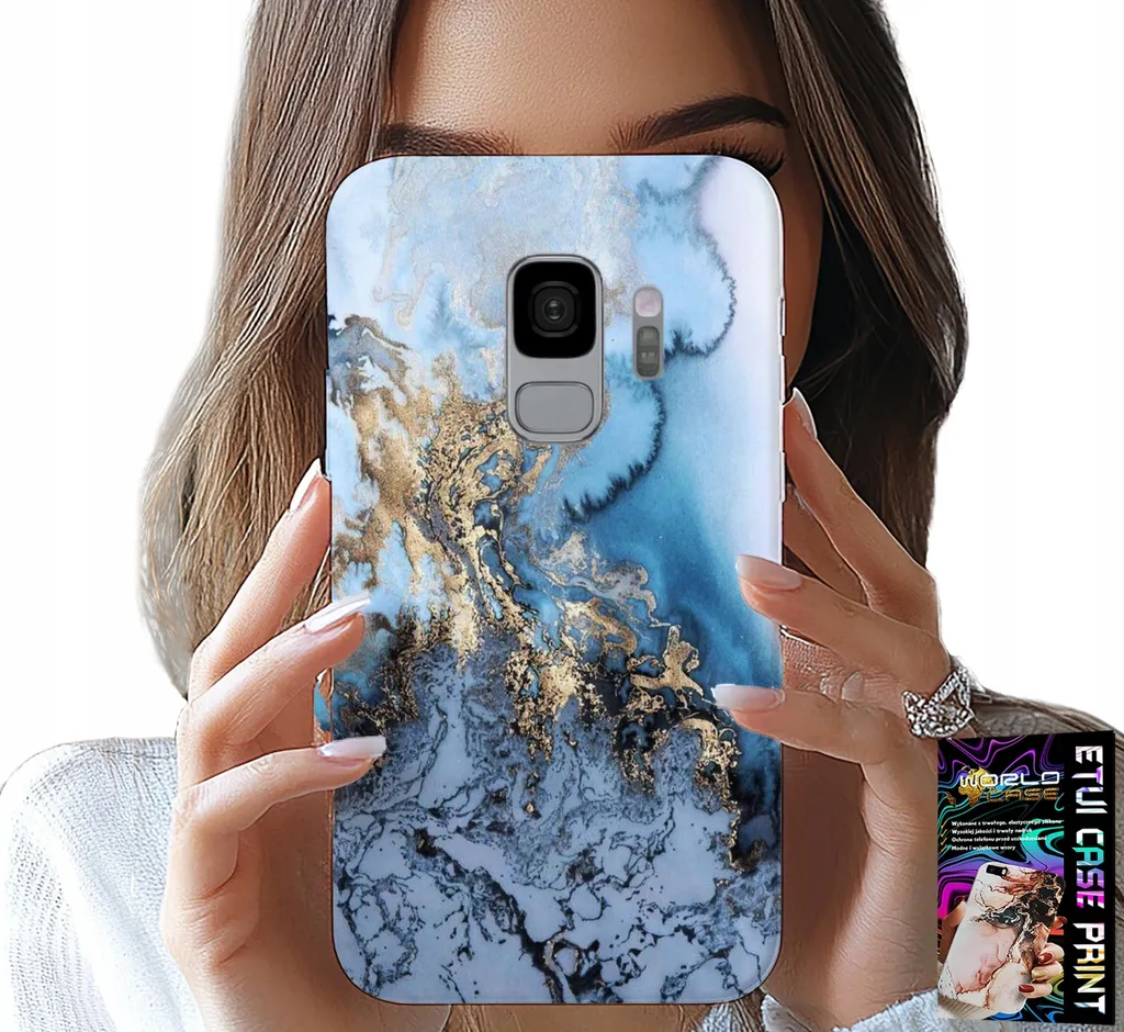 Custodia Per Samsung Galaxy S9 - Design Donna In Marmo + Pellicola