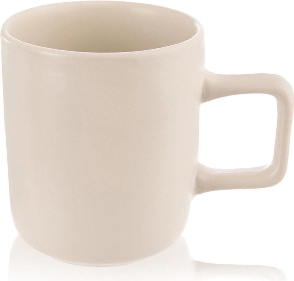 Keramiktasse, Creme, 380 ml, spülmaschinen- und mikrowellengeeignet
