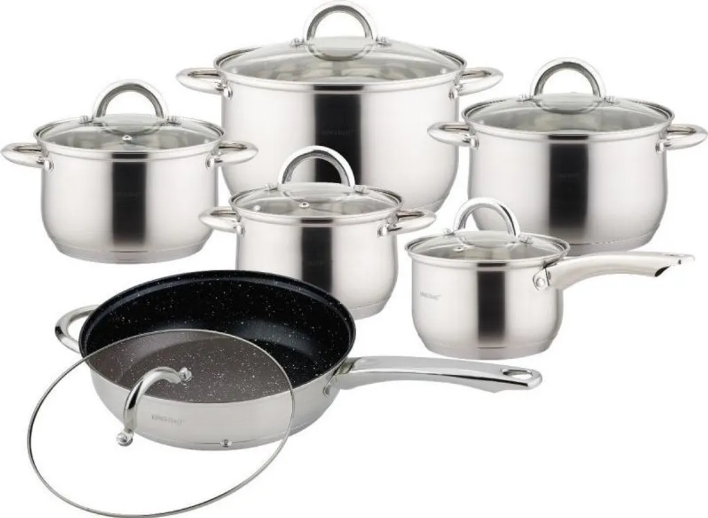 OFFERTA Set 12 Pezzi Kinghoff 7563: Acciaio Inox Professionale
