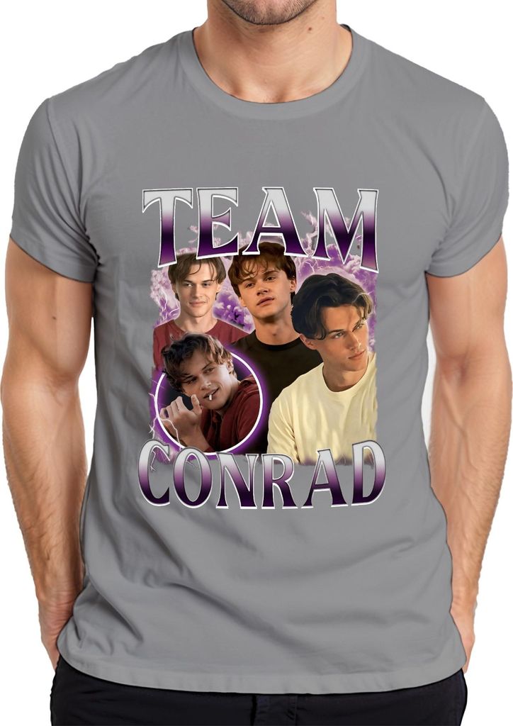 Team Conrad Fan Geschenk Fanclub Serienfan The Summer I Got Pretty Herren T-Shirt, Grau, XL
