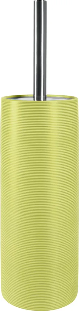 Spirella Brosse WC Tube Ribbed faïence vert 11 x 41,5 cm : Accessoire chic