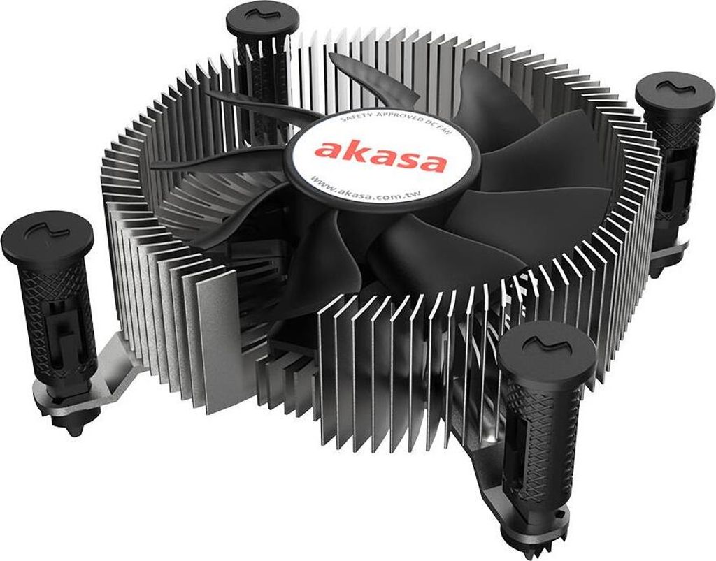 Akasa Intel LGA1700, Hybrid-Kühler, Aluminium, Schwarz Produktbild 