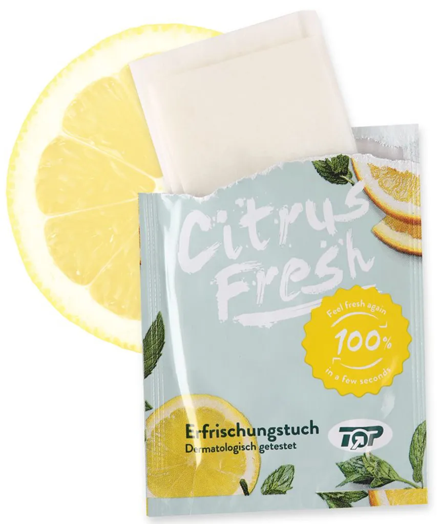 Lingettes nettoyantes mains citron : fini les doigts collants - 1000 pcs