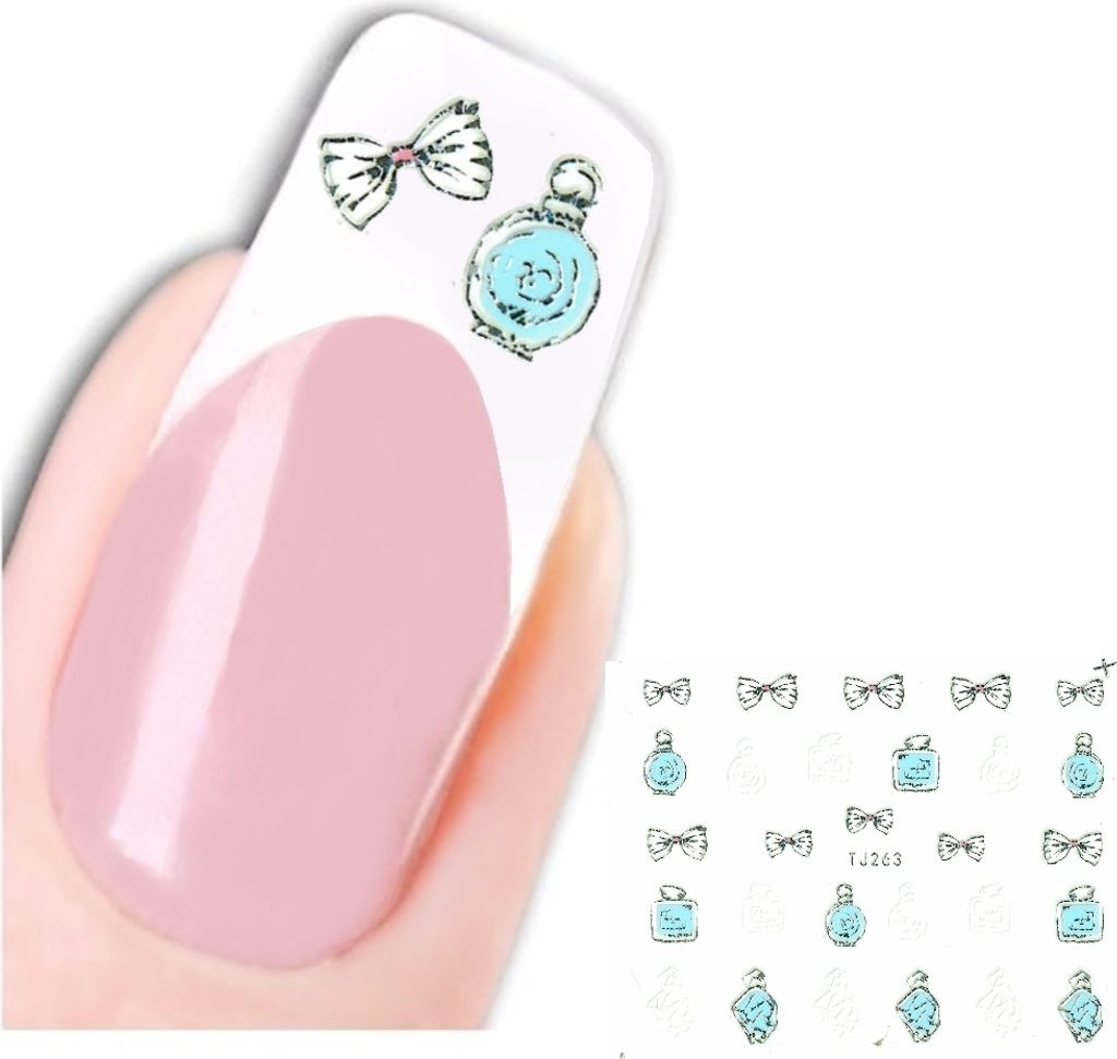 3D Nagel Sticker Nail Art Aufkleber Parfüm Bow Design