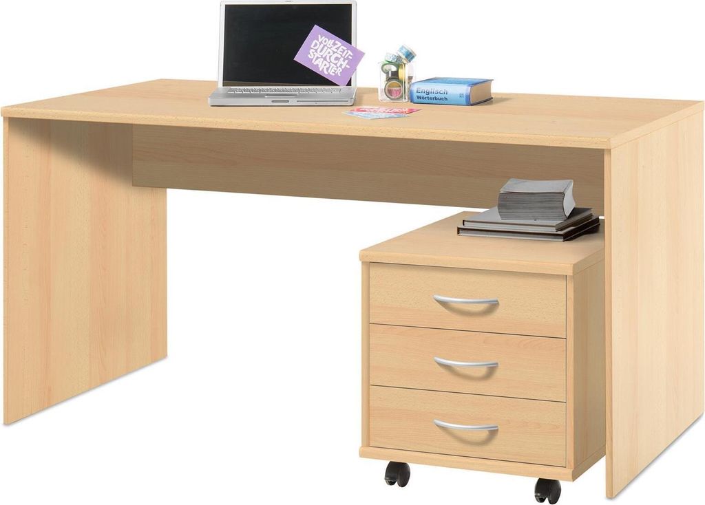 Schreibtisch Bürotisch Computertisch Arbeitstisch Tisch Produktbild 3