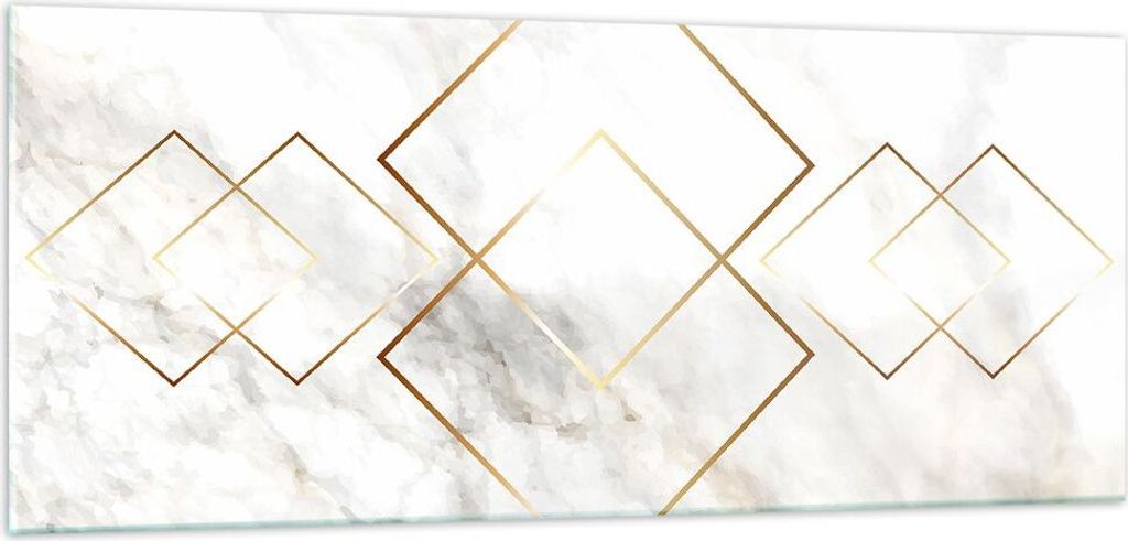 Bilder auf glas - Abstraktion modern - 100x40cm - Glasbilder - Wandbilder - Kunstdruck - zum Aufhängen bereit - Wanddekoration aus Glas - Glas Bil...