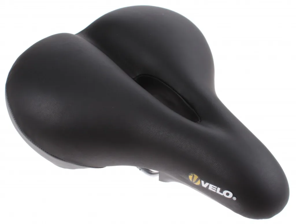 Selle Tour homme peluche noire 270 x 215 mm rembourrage ergonomique