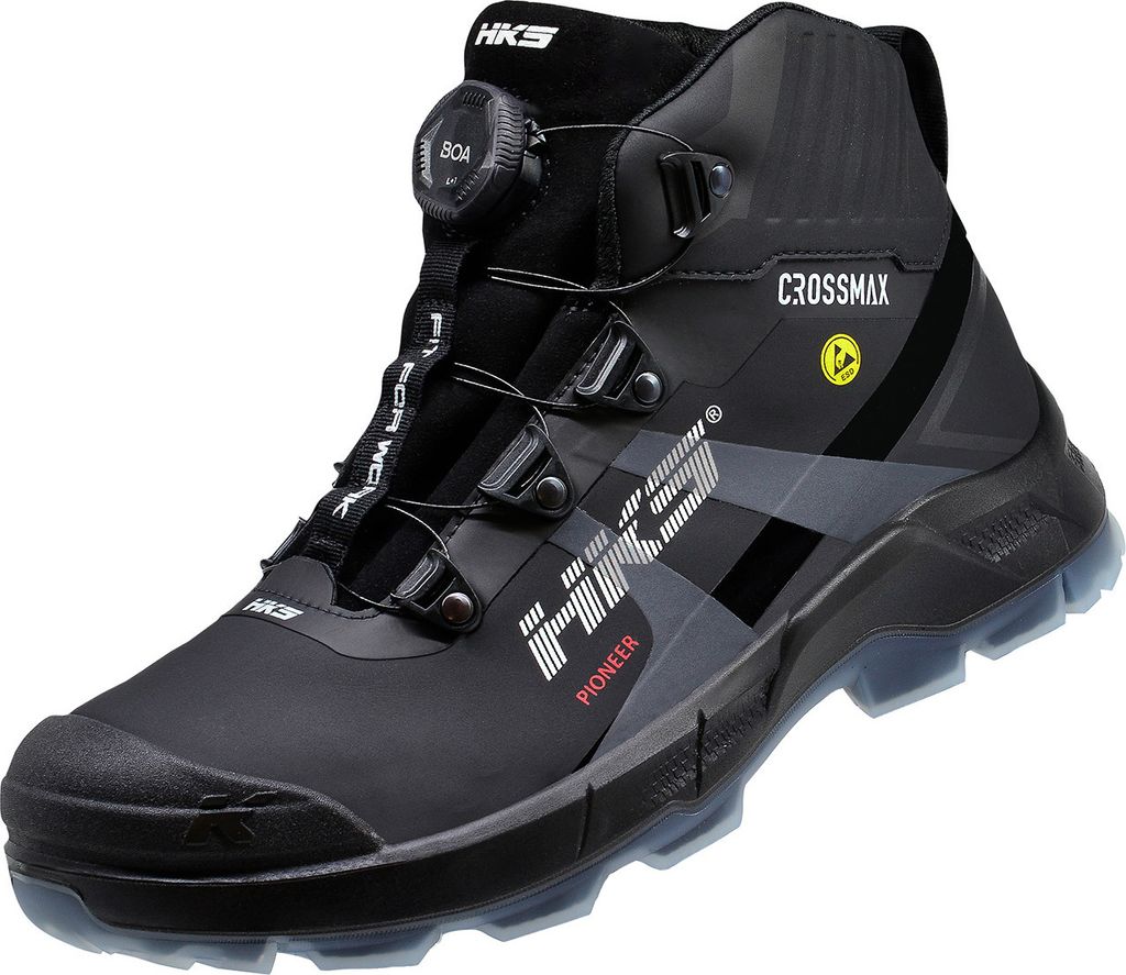 HKS stivale di sicurezza da uomo S3 Pioneer Black BOA - Immagine del prodotto 