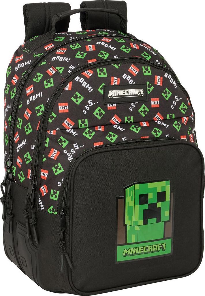 Schulrucksack Minecraft Schwarz 32 x 42 x 15 cm