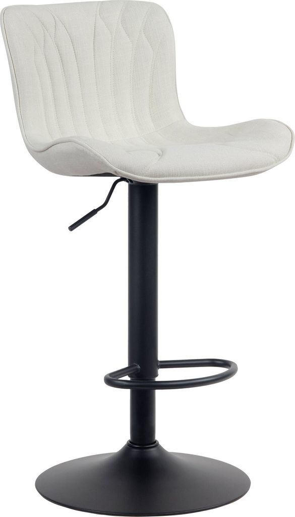 CLP Barhocker Linus creme Material Stoff Produktbild 