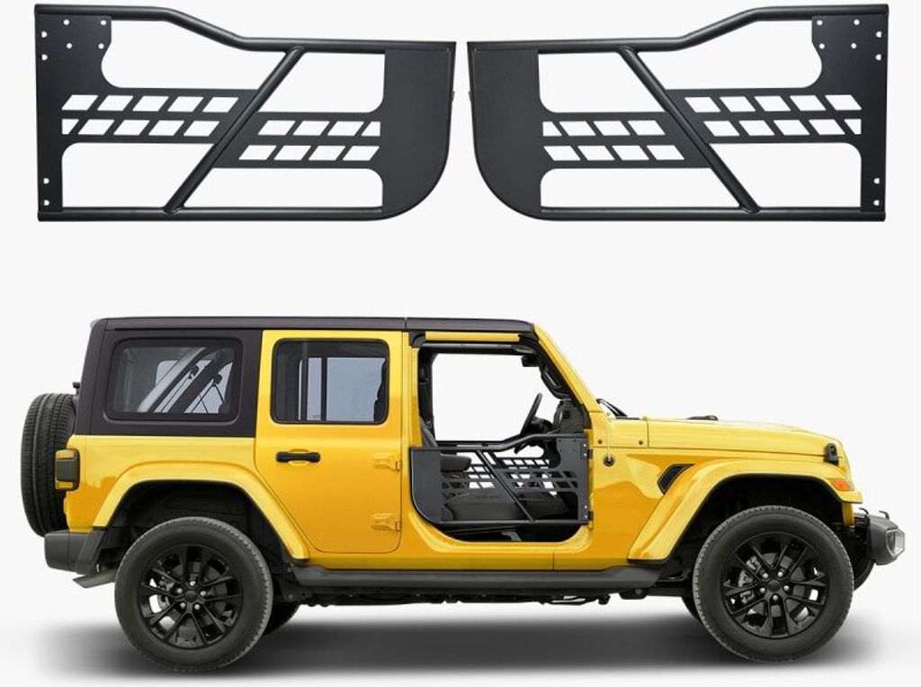 Jeep-Rohrtüren im Jagd-Stil - 2-türige Set für 2007-2018 Jeep Wrangler JK - Zubehörteile für Off-road-Abenteuer