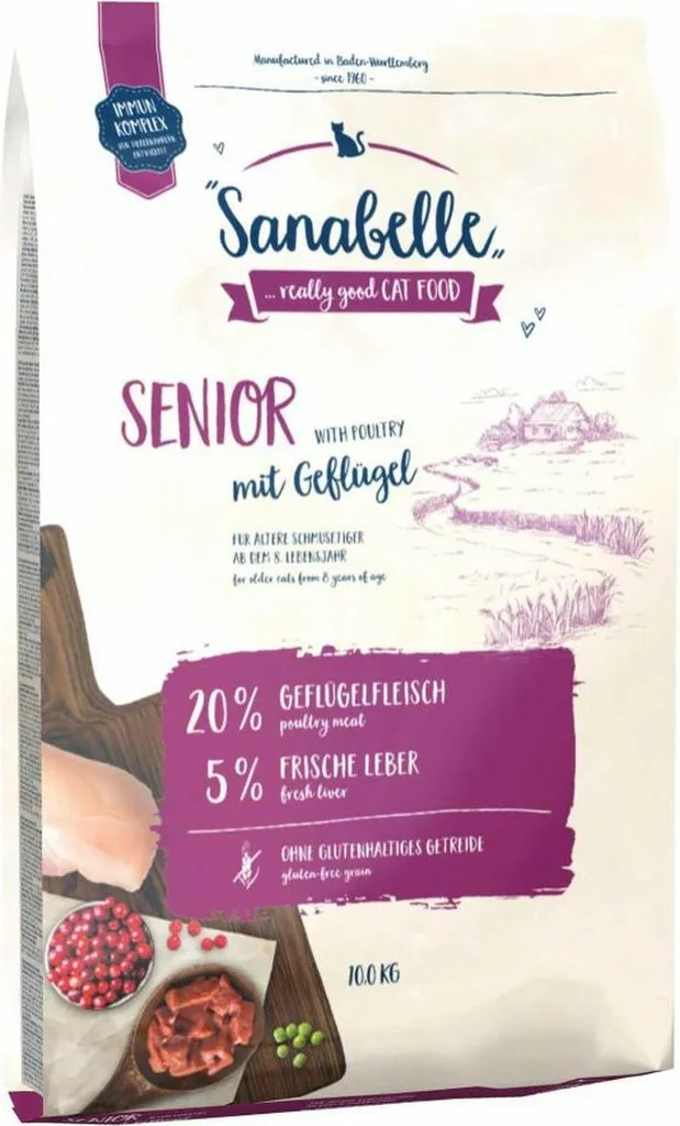 Bosch Sanabelle Senior 10kg croquettes chat sans gluten pour rein