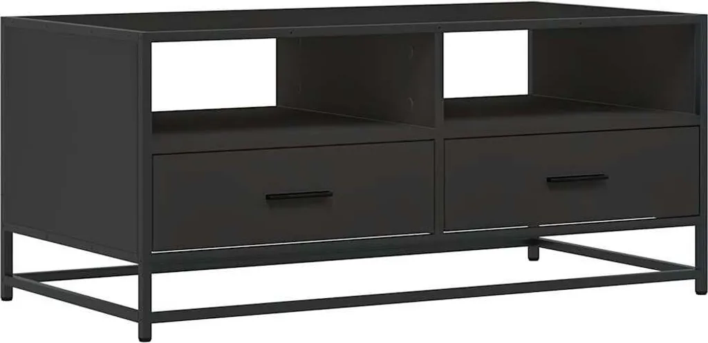 Tavolino Industrial Nero 100x50x45 Best Möbel Cloris - Qualità e Prezzo - 2
