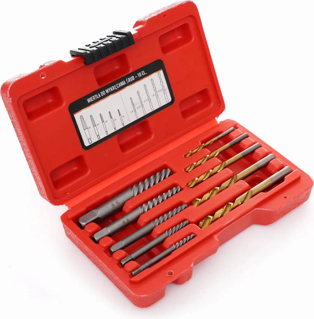 Outil extracteur de vis cassées et foirées Kraft&Dele 10pcs KD11790