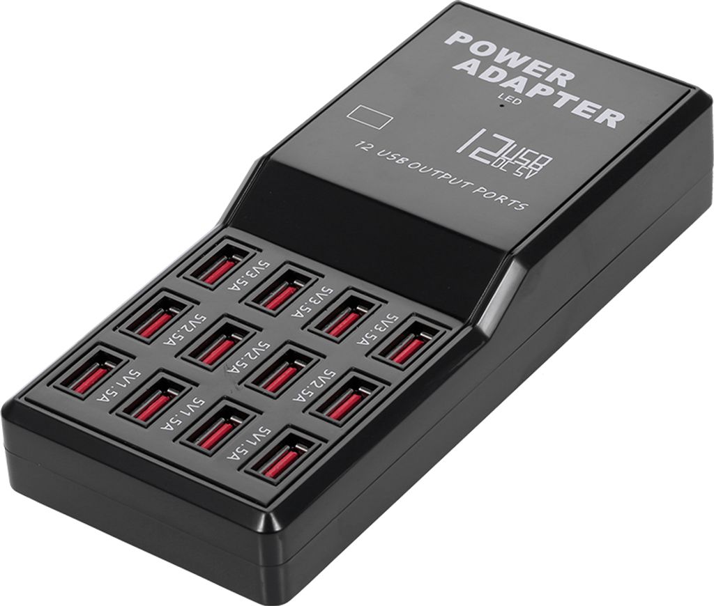 Intelligente Ladestation mit 12 Anschluessen Produktbild 