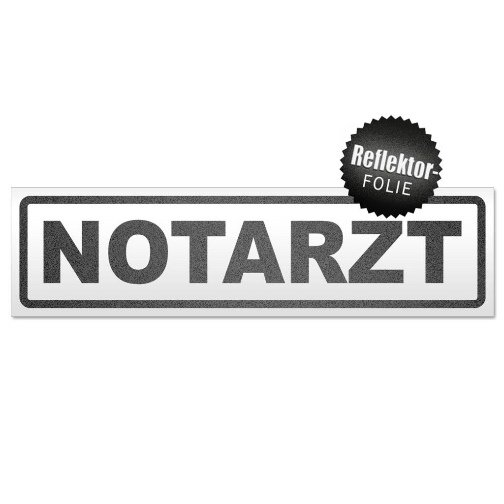 Notarzt Magnetschild Schild magnetisch
