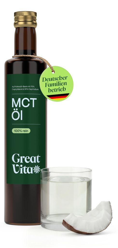 GreatVita MCT Öl, 500ml Glasflasche Produktbild 