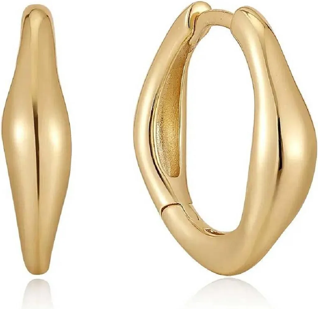 Ania Haie E044-03G Orecchini Gold Wave - Trend Making Waves 2026