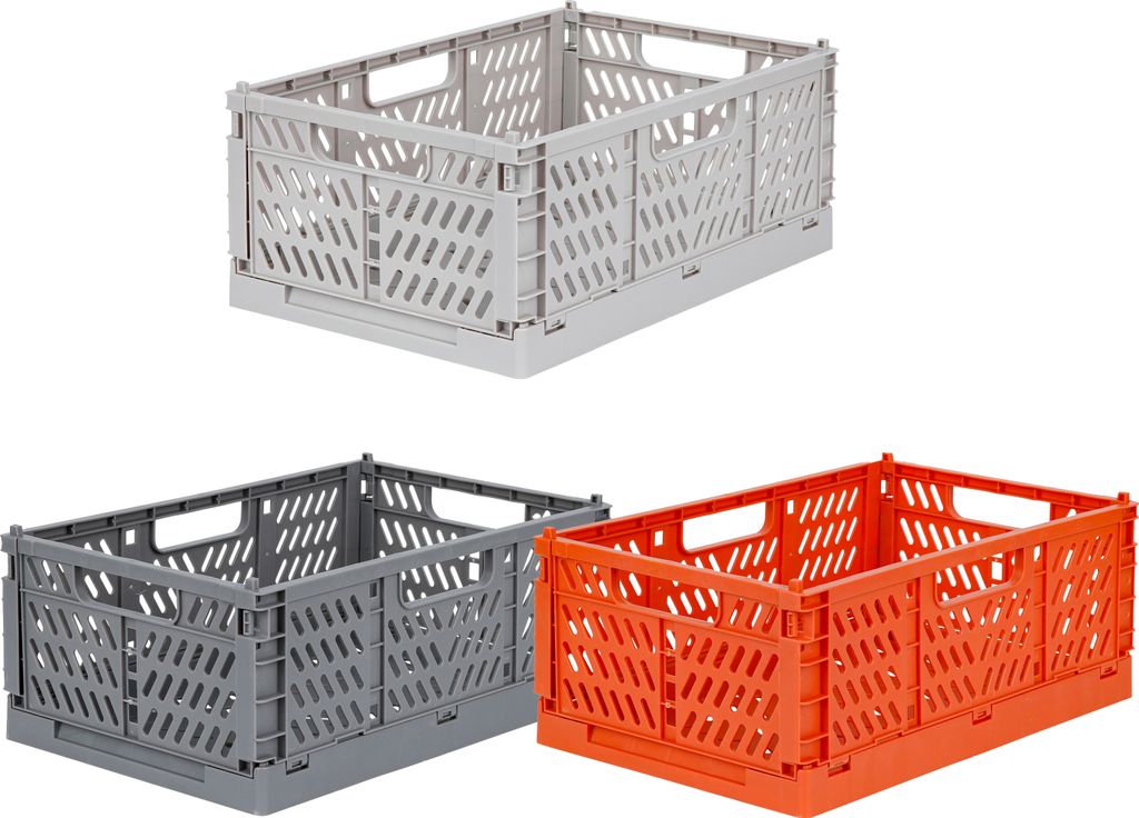 TURBO PRODUKTE 3er-Set Klappkisten Groß – faltbar, Produktbild 