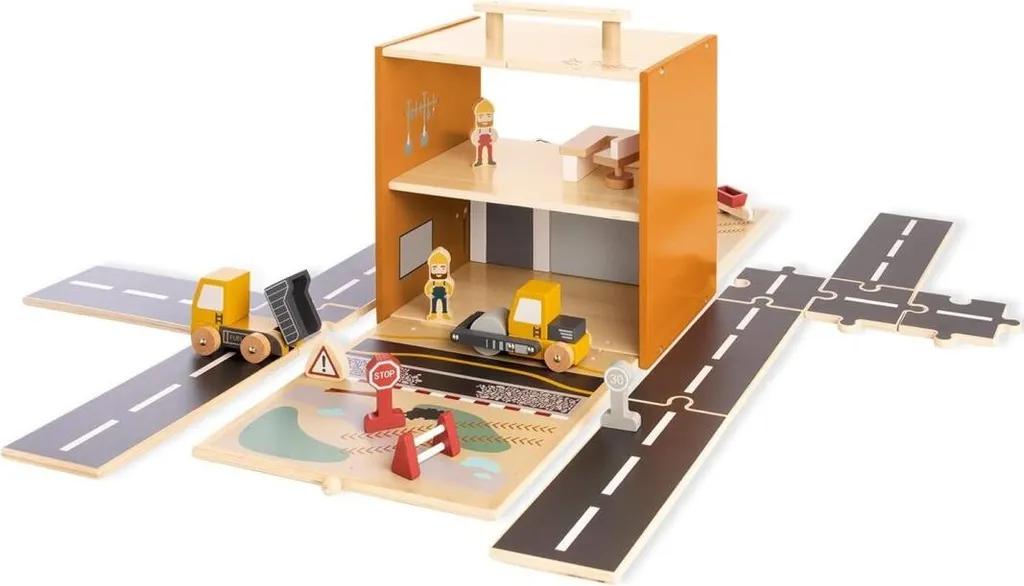 Jouet Chantier Gustav interactif et modulable avec accessoires variés