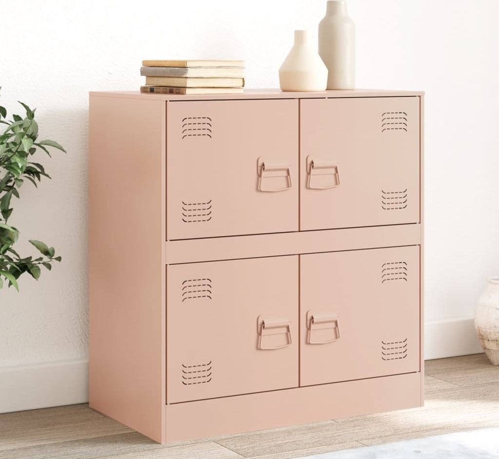 Design Sideboard Rosa 67x39x73 cm Stahl, Kommoden 2024 Neu