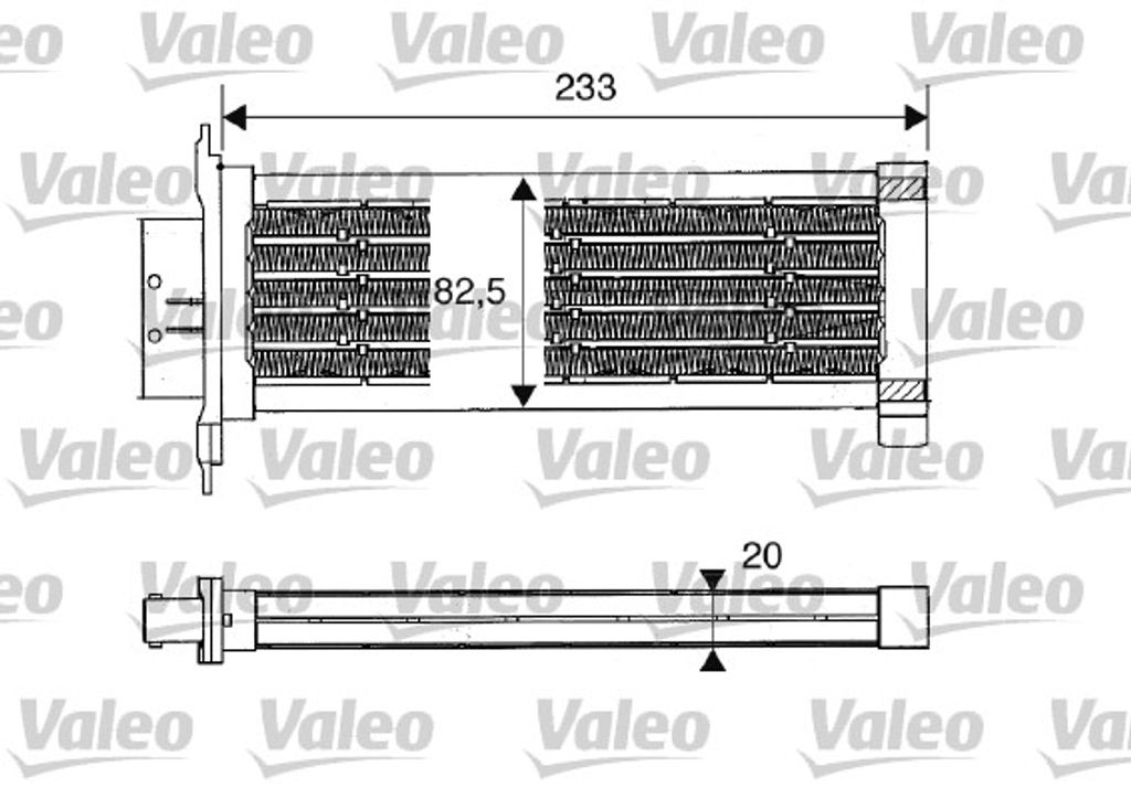 VALEO 812235 Wärmetauscher Innenraumheizung Kühler für RENAULT MEGANE III Grandtour (KZ0/1) Scénic III (JZ0/1) GRAND SCÉNIC III (JZ0/1) SCÉNI...