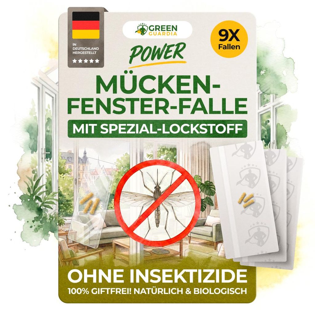 Fenster Mückenfallen mit Spezial-Lockstoff – 9x Fallen – Produktbild 