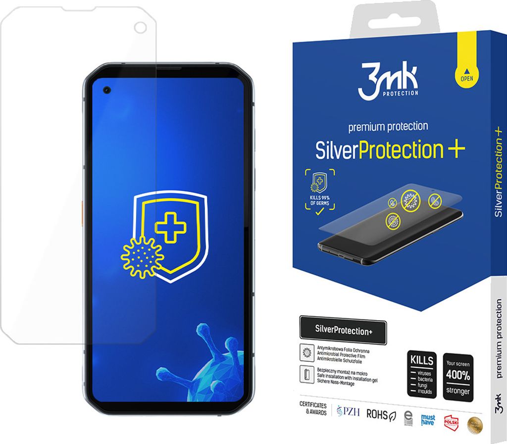 3mk Display Antimikrobielle Schutzfolie SilverProtection+ für Blackview BL6000 Pro 5G 0,21mm Self-Heal