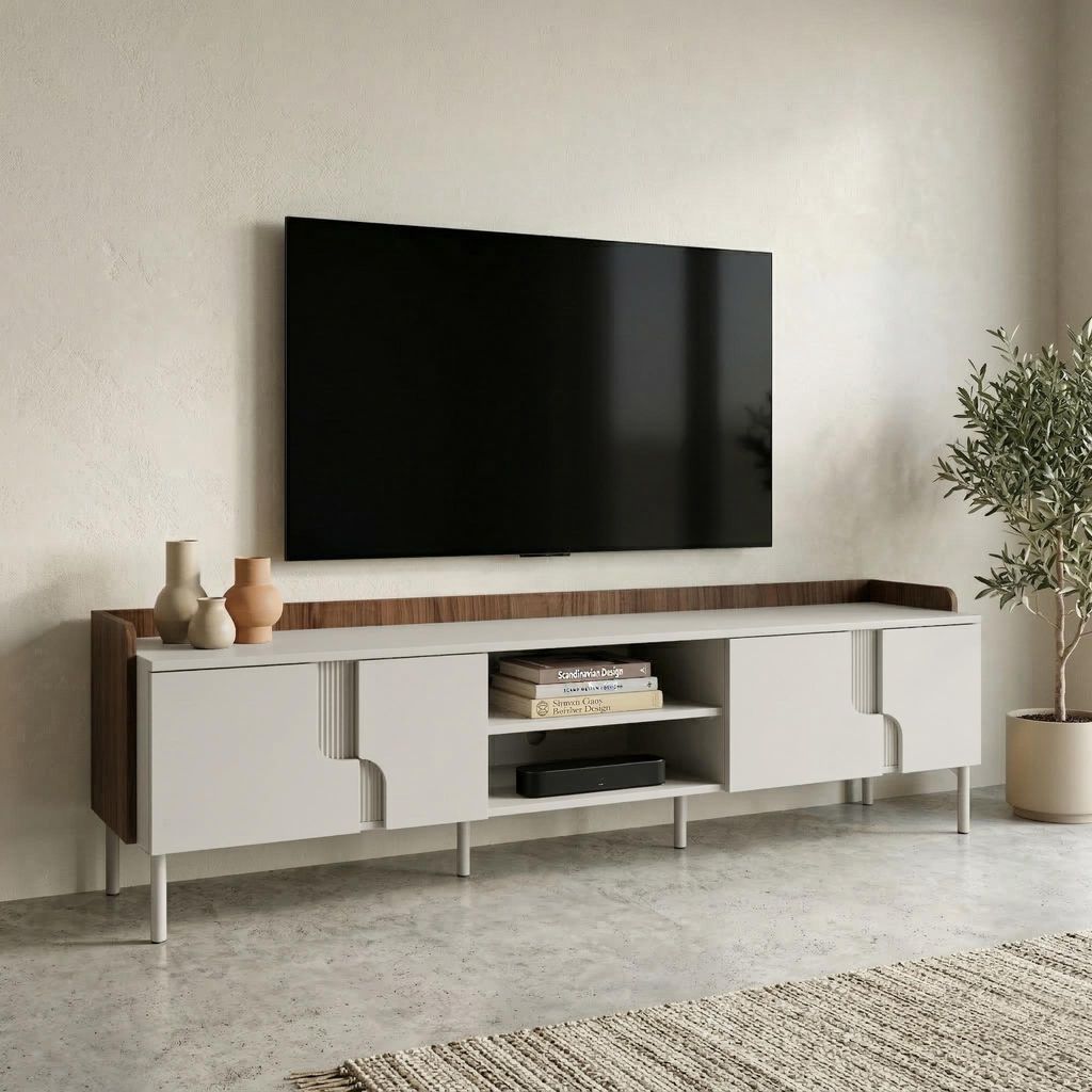 BEAUTYSOFA | TV-Lowboard POSITIVO TV-Schrank Kaschmir und Produktbild 