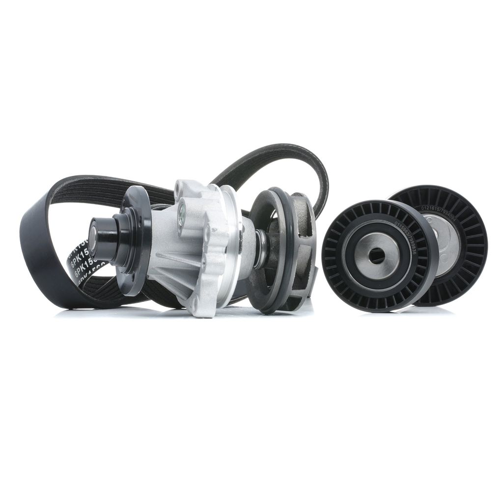STARK SKPRB-5160021 - OE 11 51 1 433 712 Wasserpumpe + Keilrippenriemensatz für 3er (E36), 5er (E39), 7er (E38), Z3 (E36)
