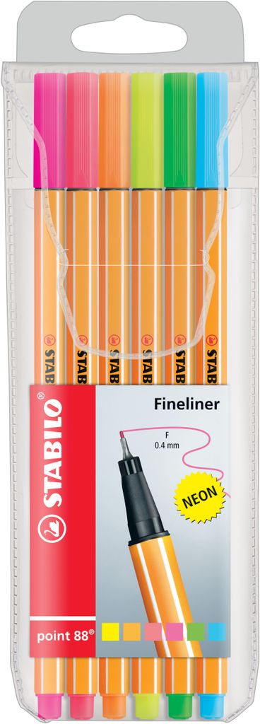 STABILO point 88 penna tecnica Fine Multicolore 6 pz Immagine del prodotto 