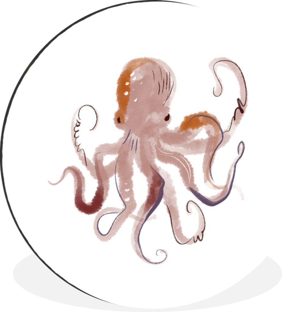 MuchoWow - Wand Kreis - Wandbild - Schlafzimmer - Aluminium Bild - Kinderzimmer - Wohnzimmer Dekoration - Wandschmuck