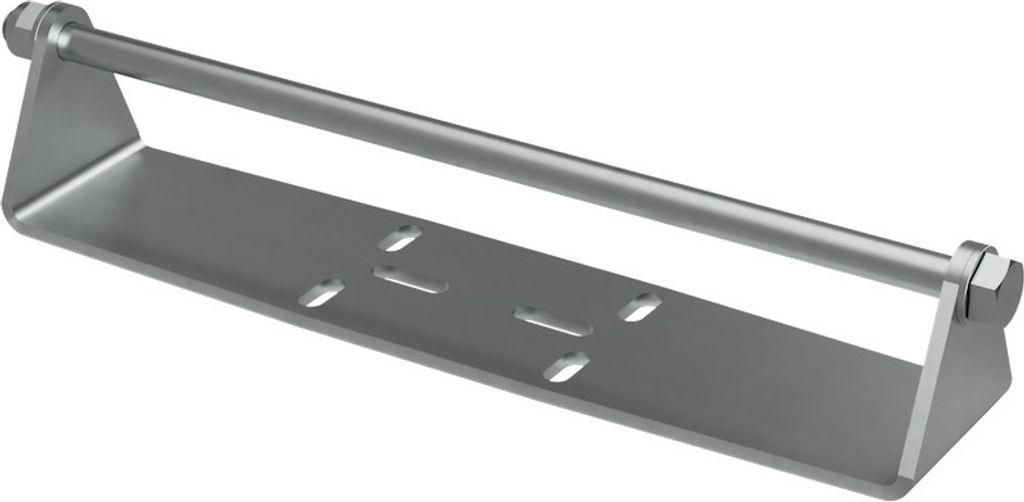 Kielrollenhalter B mit Achse für Seitenrolle Sliprolle Kielrolle Bootstrailer verzinkt SUPROD, 400 mm