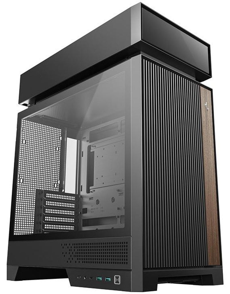 Case DeepCool CL6600, vetro temperato, RGB, nero, Immagine del prodotto 