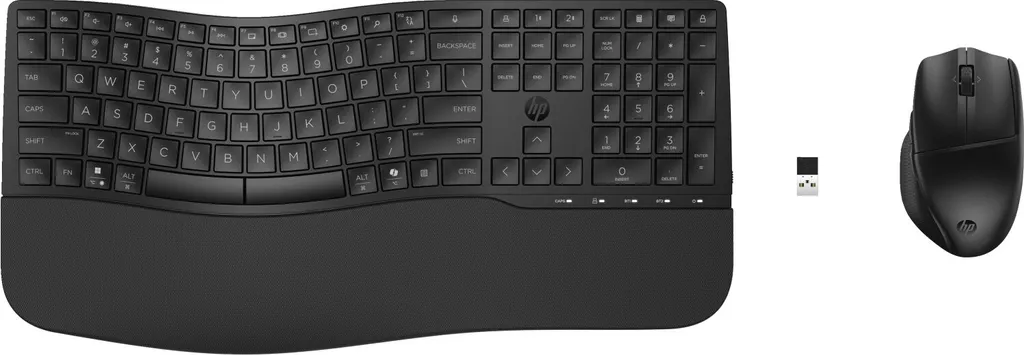 Clavier et souris HP 680 Comfort : fini les douleurs aux poignets sans fil