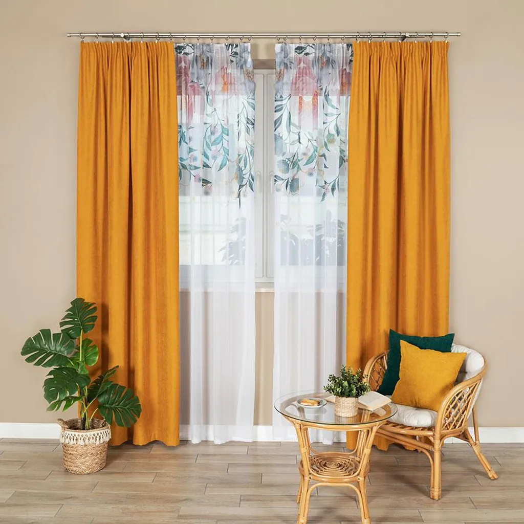 Voilage de chambre blanc 140x250 cm MARKIZETA pour tamiser la lumière