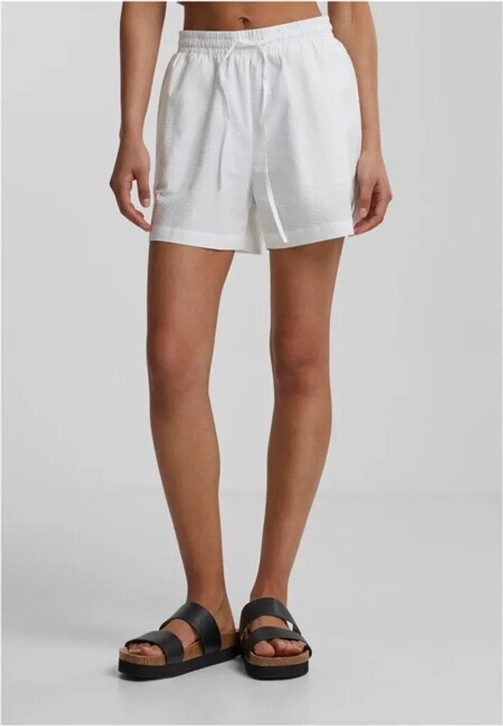Short d'Été en Seersucker pour Femme Urban Classics Blanc Taille XXL Chic