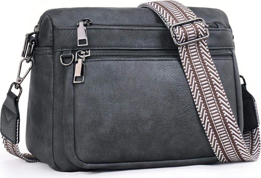 MUIIKOLA Borsa a spalla donna media in pelle con tracolla Immagine del prodotto 