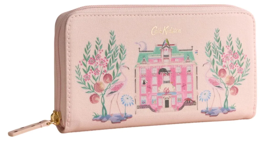 Portefeuille Sécurisé Grand Format Cath Kidston CT250 Rose Fleuri