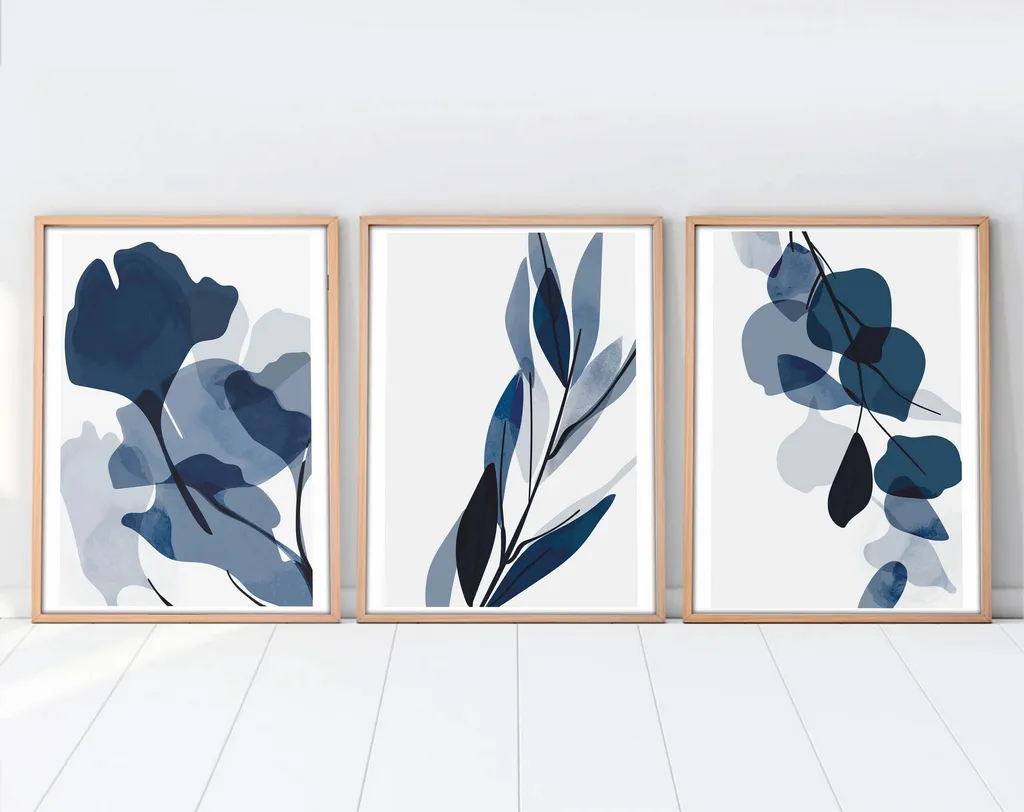 Offerta Wallity Huhu207: Set 3 Quadri 20x30 MDF con Cornice - 5