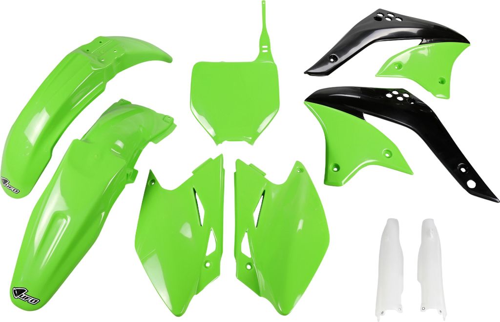 Verkleidungskit UFO PLAST 9-teilig Verkleidungssatz Kunststoff mit Gabelschutz, Farbe:grün OEM