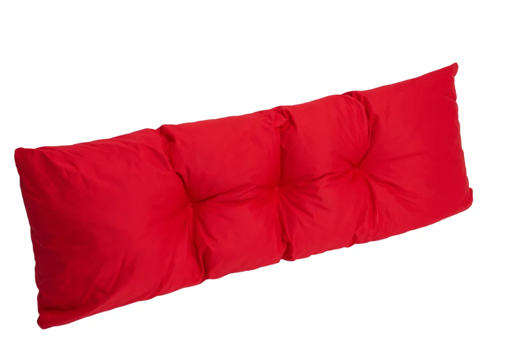 Cuscino per Divano Pallet 120x40 Rosso | Schienale Esterno Economico
