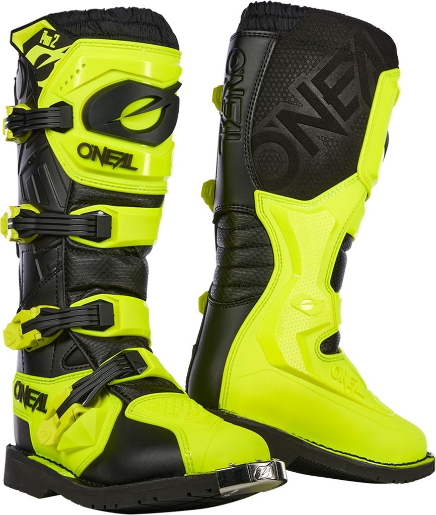Oneal Rider Pro 2 Motocross Stiefel, schwarz/neon-gelb, 48